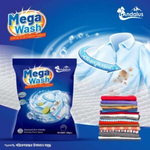 Mega Wash Detergent Powder – 500gm